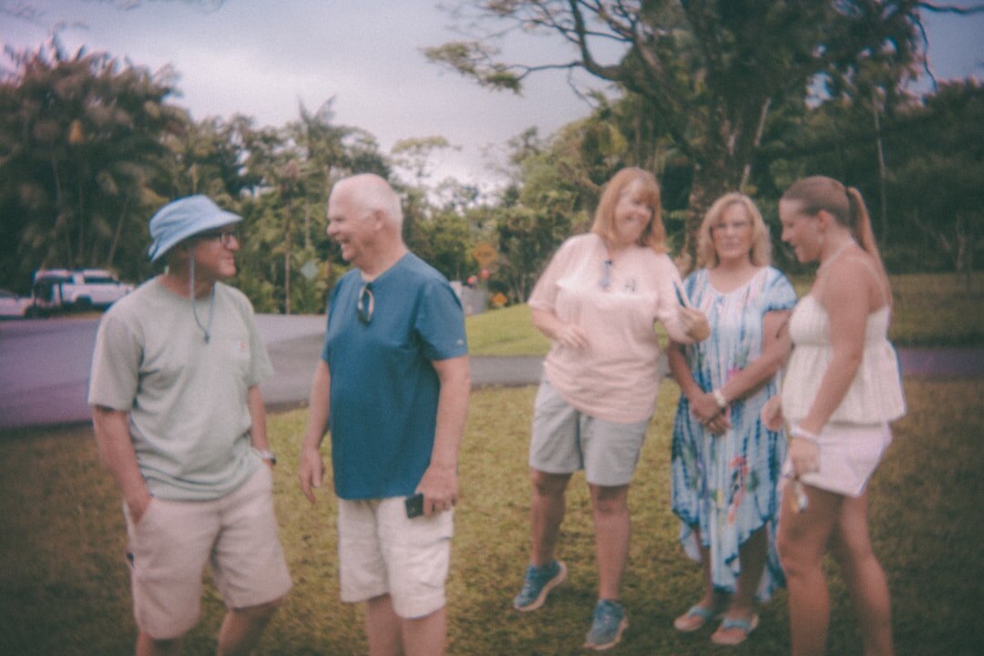 senior volunteering outdoors