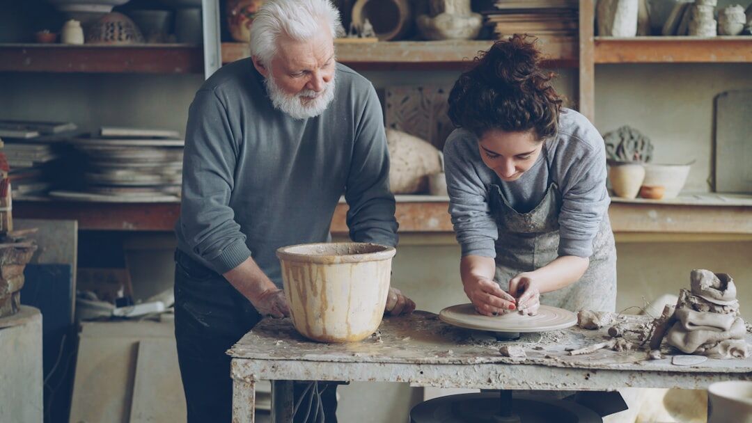 seniors in workshop